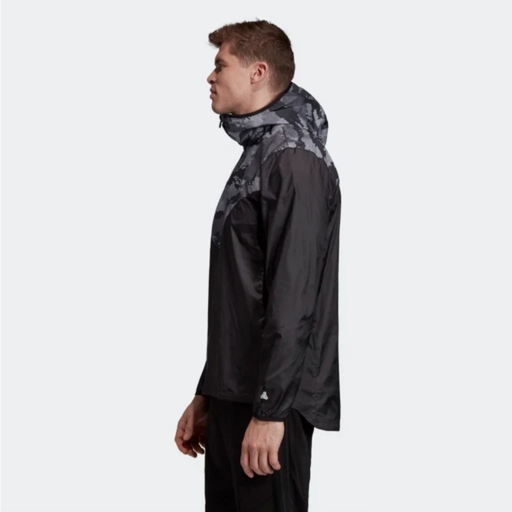 Adidas Black and Gray Camo Windbreaker NWT Size medium - Picture 16 of 16